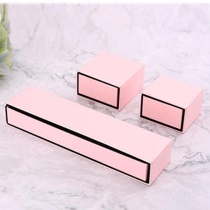Custom Logo Pink Sliding Drawer Jewelry <b>Box</b> Set Premium Paper Jewelry Packaging for Necklace <b>Earrings</b> Luxury <b>Gift</b> <b>Box</b> - Product Image 3