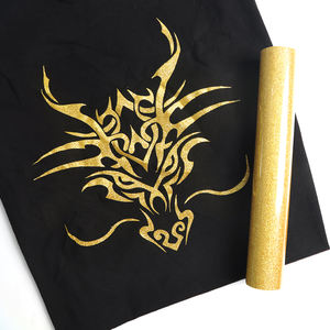 गुआंग्यन्तुंग बेहतर गुणवत्ता वाले pu ग्रेure मुद्रित कटिंग पैटर्न हीट ट्रांसफर विनाइल फिल्म शीट टेक्सटाइल ग्लिटर उच्च गुणवत्ता - Product Image 5