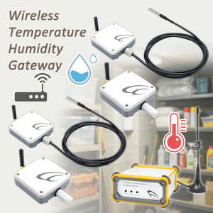 Real-Time Room Temp Home Environment Monitor 4 Sets RF Remote <b>Temperature</b> & Humidity Sensor - Product Image 1