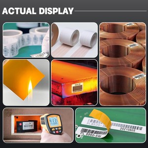 Vật liệu chịu nhiệt nguyên liệu vinyl tự tag máy Vật liệu mặt mờ in cuộn Silicone nhiệt <span class=keywords><strong>Pi</strong></span> nhãn nhiệt độ cao - Product Image 3