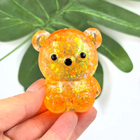 Jouet Squishy Ours Kawaii Pailleté de Haute Qualité 5,5 cm, Anti-stress à Rebond Lent, Vente en Gros