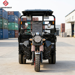 Tricycle de fret à trois roues à moteur 200CC refroidi par eau, à châssis ouvert, à grande vitesse, alimenté au carburant, prix usine - Product Image 2