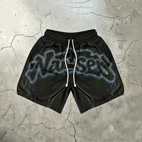 Ensemble de vêtements pour hommes streetwear vintage lourd avec logo personnalisé, t-shirt et short imprimés