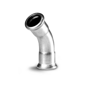 Curva pressata a 45 gradi in acciaio al carbonio diametro 54 per tubi in acciaio senza saldatura - Product Image 1