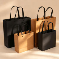 Sacs de shopping en papier d'art de luxe écologiques et recyclables personnalisés, avec lamination mate, doublure en éponge, logo personnalisé pour les petites entreprises