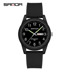 <span class=keywords><strong>Montre</strong></span> Sanda 6091 pour homme, 40 mm, bracelet en acrylique noir, boîtier en résine écologique, étanche, <span class=keywords><strong>montre</strong></span> <span class=keywords><strong>sport</strong></span> pour homme, étudiant, cadeau - Product Image 5