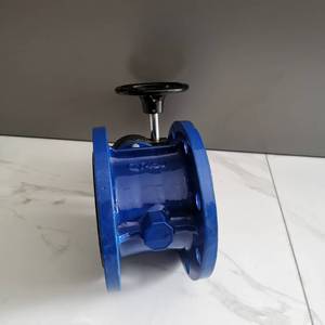 Van bướm tuabin mặt bích đôi D341X-10/16Q bằng gang cầu, điều khiển bằng tay, dùng cho nước, DN50-DN300, có thể tùy chỉnh - Product Image 6