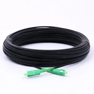 Sc/apc 100mpaper657a1 Ftth Drop Cable Patch Cord Sc/apc Single Mtransparentmplastic Unionfiber Ftth Indoor Cat 6 In 1 Hands-free