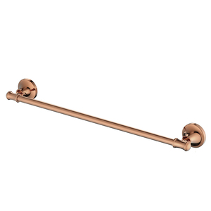 Fancy <strong>Bamboo</strong> Design Wall Mounted Rose Gold Finish Brass Bathroom Hardware Bath <strong>Towel</strong> Holder <strong>Rail</strong> - Product Image 3