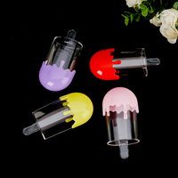 Boîte à bonbons transparente en plastique Fournitures de fête pour enfants Décoration d'anniversaire Paquet de boîte à bonbons Popsicle à crème glacée