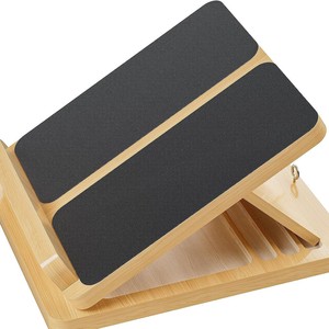 Tabla Inclinada de Madera Maciza, Plataforma Inclinada Antideslizante para Estiramiento de Pantorrillas, Banco para Rehabilitación de Piernas, Equipo de Gimnasio - Product Image 1