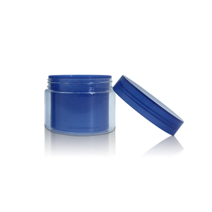 Emballage cosmétique bleu de 100g d'ANIMAL FAMILIER de double pot de crème de crème faciale de masque de cheveux de masque facia - Product Image 2
