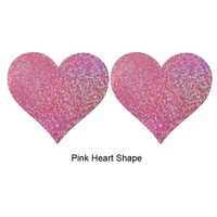 Tissu multicolore en tissu Love Heart Shaped Jetable Stickers Tape Breast Petals Woman Colorful Dot Nipple Pasties