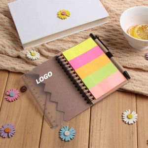 Custom Kraft Paper Spiral Notebook with Pen - Personalized Logo Journal for Promotional Gifts - Product Image 1
