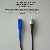 Cable de Fibra Óptica para Exteriores, Preterminado, 1/2 Hilos, Conectores SC-SC en Ambos Extremos, Monomodo