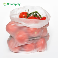 Fabrikant Biologisch Afbreekbaar Composteerbaar Transparant Schoonmaakfruit Pla Voedselverpakking Pbat Supermarkt Verzendt Productiezak Op Rol