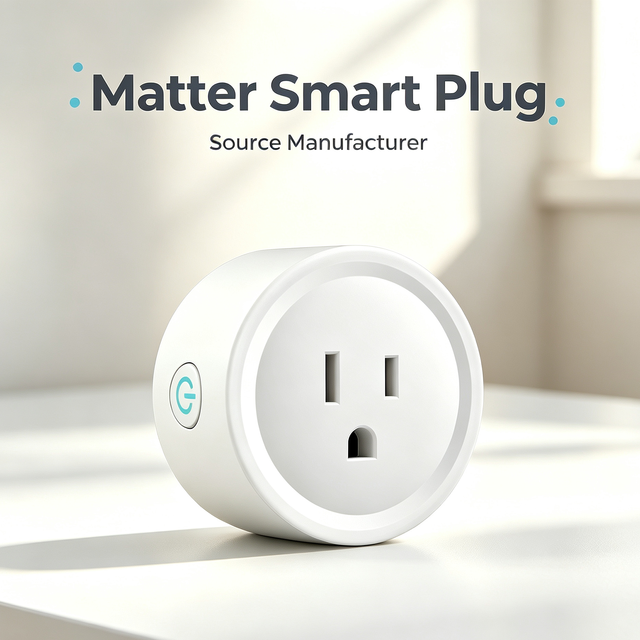 Smart Home WiFi Smart Plug Matter Protocol Socket with Voice Control APP Remote Timer Schedule Power Monitor OEM Supplier