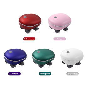 Masseur de tête intelligent rechargeable, <span class=keywords><strong>casque</strong></span> de massage du cuir chevelu <span class=keywords><strong>portable</strong></span> pour la maison et les voyages, masseur personnel de relaxation - Product Image 4