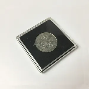 Coin Cases for Collectors Coin Display case Acrylic Silver Dollar Coin Snap  Holder 2 x 2 Inch Half Dollar Coin Holder Collectors Silver Dollar Display