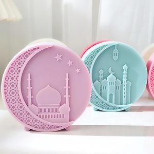 Mosquée ronde lune Silicone <span class=keywords><strong>moule</strong></span> à la main savon Art maison aromathérapie bougie décoration <span class=keywords><strong>Eid</strong></span> <span class=keywords><strong>Mubarak</strong></span> Raramadan gâteau <span class=keywords><strong>chocolat</strong></span> <span class=keywords><strong>moule</strong></span> - Product Image 4