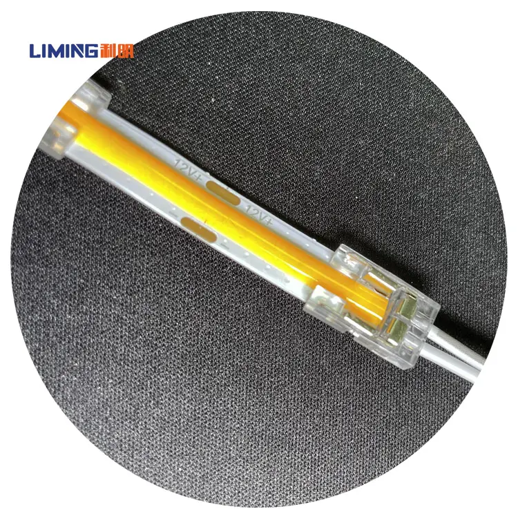 New Product Slimmest Narrow Space Beetle Clip Solderless Aluminium Profile 2 pin LED Connectors LED Strip Connector