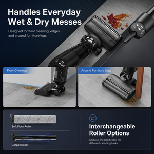 OEM Cordless Wet <b>Dry</b> Vacuum Cleaner 15KPa Brushless Floor Washer Vacuum <b>Mop</b> Combo for Hardwood Tile Floor Cleaning - Product Image 4