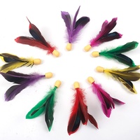 SeeMore Tête de tendon haute élastique tête de boule éponge arc-en-ciel vente en gros boule de cheveux longs 5 couleurs volant boule de plumes de badminton
