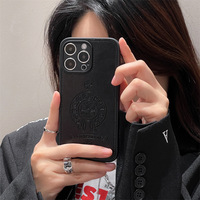 À la mode Marque Croix Coeur En Cuir 16 Pro Max Téléphone Cas Apple 12 13 14 15 Plus Shell Croix Couverture Complète En Vrac En Gros