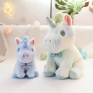 Haute Qualité Grande <span class=keywords><strong>Licorne</strong></span> Rose En Peluche Jouet De Couleur Arc-En-Ciel Différentes Tailles PP Coton En Gros <span class=keywords><strong>Pas</strong></span> <span class=keywords><strong>Cher</strong></span> Ange Animal En Peluche Jouet - Product Image 6