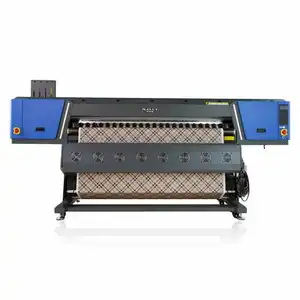 Digitale Inkjetprinter 4 Kop 1800Mm Sublimatie Papier Prints Printer Industriële Roll-To-Roll Sublimatie Machine Voor Doek