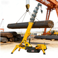 Mini-grue araignée télécommandée sans fil pour travaux de remplacement de unités de climatisation