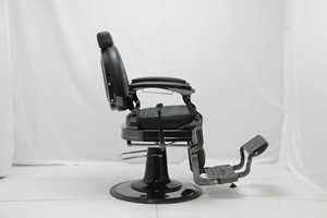 Fauteuil de coiffure moderne en cuir de haute qualité, inclinable et hydraulique, pour hommes, pour salon de beauté et barbier. - Product Image 3