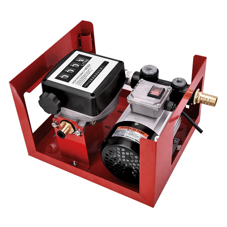 Bomba de transferencia eléctrica de 220V de nuevo producto para combustible y diésel para medidor de pantalla de combustible con boquilla y manguera
