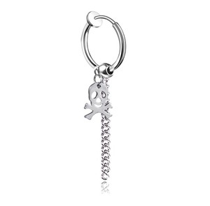 Boucles <span class=keywords><strong>d</strong></span>'oreilles vintage en chaîne pour femmes, bijoux à clip en acier inoxydable, vente en gros - Product Image 6
