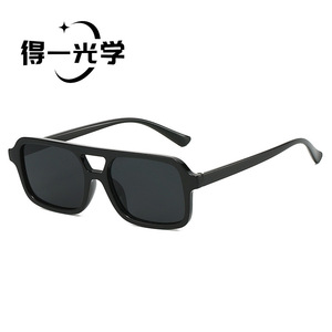Square Oversized <b>Sunglasses</b> Black Frame Orange Lens UV400 Protection Unisex Outdoor Use - Product Image 2