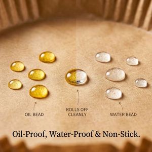 Air Fryer <b>Parchment</b> Paper 8-10L 100 Pieces BPA-Free Thickened Non-Stick Waterproof Oil-Proof Oven Safe Square 23-27cm - Product Image 4