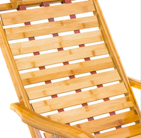 Chaise de relaxation pliante en bois de bambou, mobilier de salon moderne de haute qualité, avec coussin, vente en gros, offre spéciale
