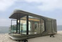 Space Luxury Steel Capsule House 2 Bedroom Waterproof pour Hotel & Office Building