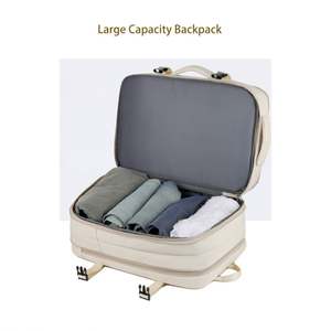 Mode hommes porte-documents sac à dos épaisseur étendue grande capacité 35L sac à dos ordinateur compartiment embarquement ciel voyage sac à dos - Product Image 3