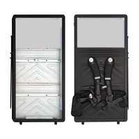 Boîte lumineuse LED portable de haute qualité pour sac à dos, panneau publicitaire ambulant à piles