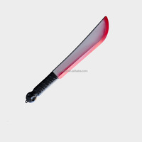 Couteau à sang artificiel réaliste en plastique pour Halloween, 30-31 cm, pour fête d'horreur, jeu de rôle et accessoire de costume d'Halloween