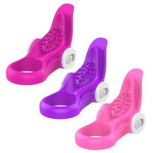 Anillo Vibrador para Masturbación, Condón Vibrador con Lengua de Conejo, Masajeador Vibrador Femenino, Retardante de Clítoris, Juguetes para Coqueteo en Pareja - Product Image 3