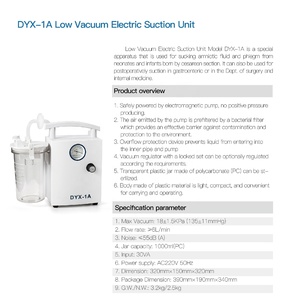 Équipement chirurgical <span class=keywords><strong>unit</strong></span>é d'aspiration de flegme d'aspiration dentaire électrique <span class=keywords><strong>portable</strong></span> à faible vide - Product Image 6