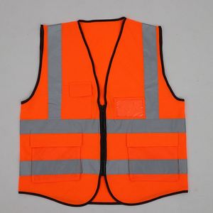 Nouveau Gilet de Sécurité Réfléchissant à Fermeture Éclair Multi-Poches avec Clignotant LED Classe 2 ANSI, Fourniture Directe des Fabricants, Idéal pour la Conduite Nocturne et la Circulation Routière - Product Image 1