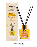 Nouveau diffuseur d'ambiance sans flamme en rotin pour intérieur, désodorisant en bouteilles de verre, parfum fruité, éliminateur d'odeurs, emballage en boîte