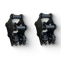 Ensemble de glisseurs métalliques pour machine Smith, accessoire de poulie de câble réglable pour rack de fitness commercial