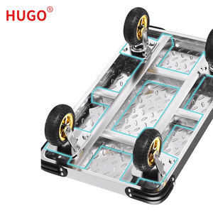 1000kg Folding <strong>Cart</strong> Heavy Duty Price Hand Flatbed Cargo Transport Trolley Platform 500kg - Product Image 3