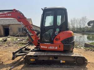 Excavatrices sur chenilles d'occasion de 5 tonnes, Kubota U50, origine japonaise, équipement de machine - Product Image 5