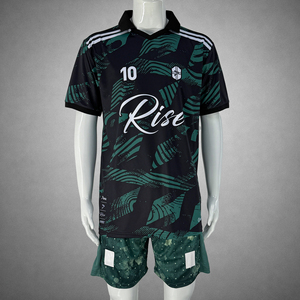 Maillot de football à col polo en V, tissu à séchage rapide et durable pour les matchs de compétition et les camps d'entraînement - Product Image 1