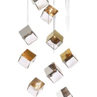 Nordic Cube Carré Ruban Grand Escalier Lustres Plafond De Luxe Pendentif Lumière pour Bar Villa Salon Restaurant